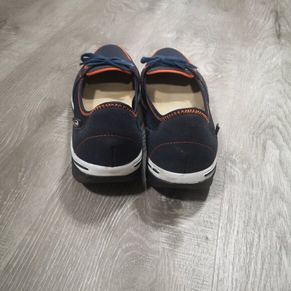 Berkemann Walk Maxx Ladies Size 39 (8 US) Navy with Orange Trim Fitness Shoe - Picture 4 of 10